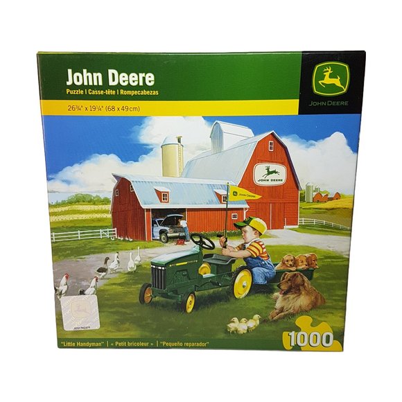 NEW in Box JOHN DEERE Puzzle "Little Handyman" 1000 piece puzzle #71520/LP53807 - Picture 1 of 6